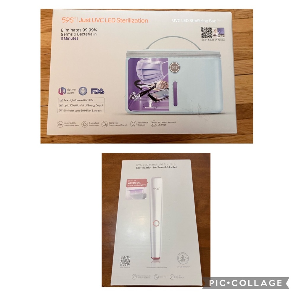 59S UVC LED Sterilization Bag and Handheld Wand